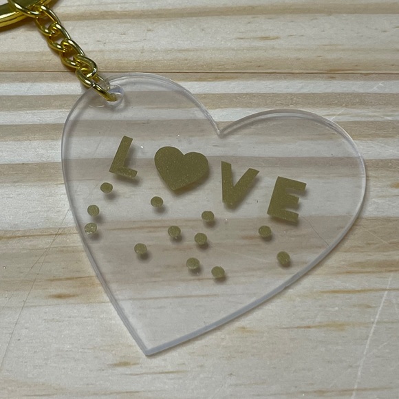 Acrylic Heart Keychain - Picture 3 of 7